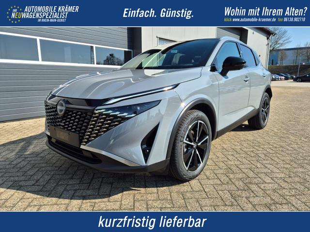 Nissan Qashqai - 1.3 DIG-T MHEV 158 PS X-Tronic Tekna Voll-Leder Klimaautomatik PanoGlasdach Sitzheizung Lenkradheizung Navi Head-Up Display elektr. Heckklappe ACC PDC v+h 360&deg;Kamera DAB Bluetooth Touchscreen Apple CarPlay Android Auto 19"LM