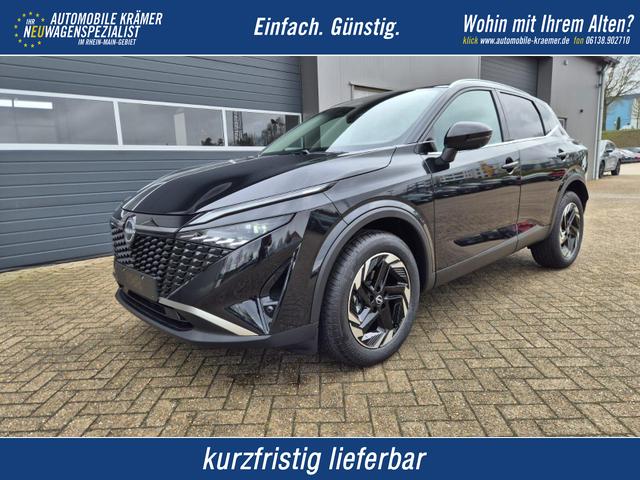 Nissan Qashqai - 1.3 DIG-T MHEV 158 PS X-Tronic N-Connecta Teil-Leder PanoGlasdach Klimaautomatik Sitzheizung Lenkradheizung Navi ACC PDC v+h 360&deg;Kamera DAB Bluetooth Touchscreen Apple CarPlay Android Auto 18"LM