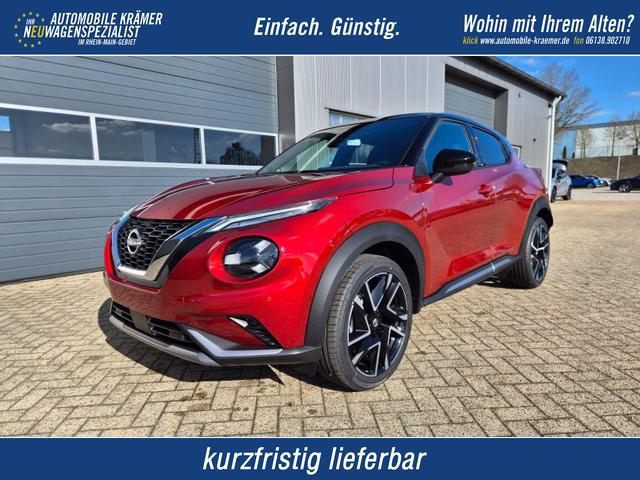 Nissan Juke - 1.0 DIG-T 114PS N-Design Automatik Teil-Leder Klimaautomatik Sitzheizung Lenkradheizung PDC v+h R&uuml;ckf.Kamera Navi 19"LM Bluetooth Touchscreen Apple CarPlay Android Auto