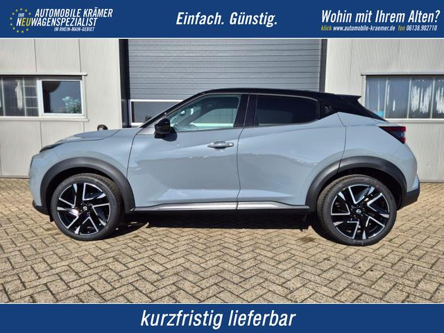 Nissan Juke - 1.0 DIG-T 114PS N-Design Automatik Teil-Leder Klimaautomatik Sitzheizung Lenkradheizung PDC v+h R&uuml;ckf.Kamera Navi 19"LM Bluetooth Touchscreen Apple CarPlay Android Auto