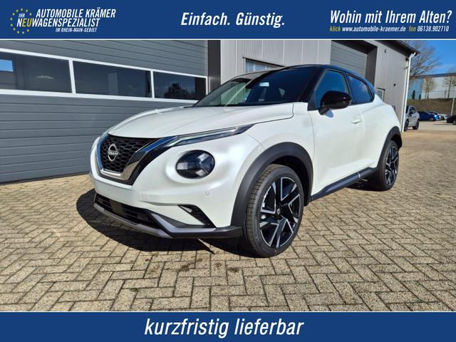 Nissan Juke - 1.0 DIG-T 114PS N-Design Automatik Teil-Leder Klimaautomatik Sitzheizung Lenkradheizung PDC v+h R&uuml;ckf.Kamera Navi 19"LM Bluetooth Touchscreen Apple CarPlay Android Auto