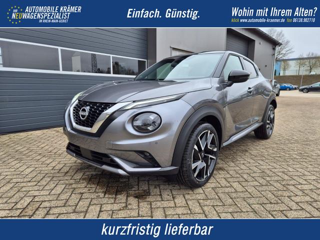 Nissan Juke - 1.0 DIG-T 114PS N-Design Automatik Teil-Leder Klimaautomatik Sitzheizung Lenkradheizung PDC v+h R&uuml;ckf.Kamera Navi 19"LM Bluetooth Touchscreen Apple CarPlay Android Auto