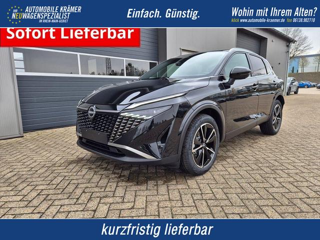 Nissan Qashqai - 1.3 DIG-T MHEV 158 PS X-Tronic Tekna Voll-Leder Klimaautomatik PanoGlasdach Sitzheizung Lenkradheizung Navi Head-Up Display elektr. Heckklappe ACC PDC v+h 360&deg;Kamera DAB Bluetooth Touchscreen Apple CarPlay Android Auto 19"LM