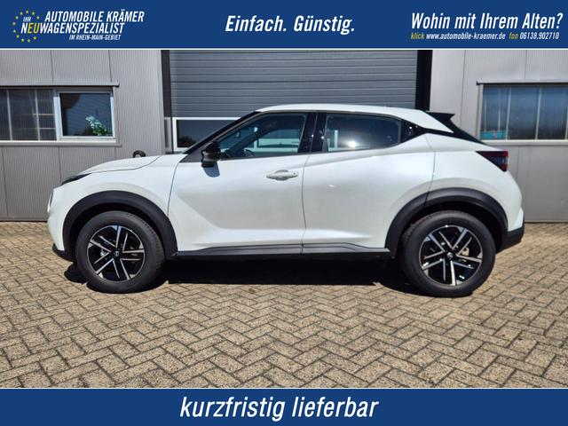 Nissan Juke - 1.0 DIG-T 114PS N-Connecta Sitzheizung Lenkradheizung Teil-Leder Klimaautomatik PDC v+h R&uuml;ckf.Kamera Bluetooth Touchscreen Apple CarPlay Android Auto 17"LM