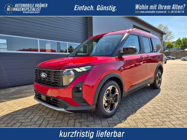 Ford Tourneo Courier - 1.0 EcoBoost 125PS Active Teil-Leder Sitzheizung Lenkradheizung Klimaautomatik PDC v+h R&uuml;ckf.-Kamera ACC TWA Frontscheibe beheizb. Ford-Navi SYNC4 Apple CarPlay + Android Auto