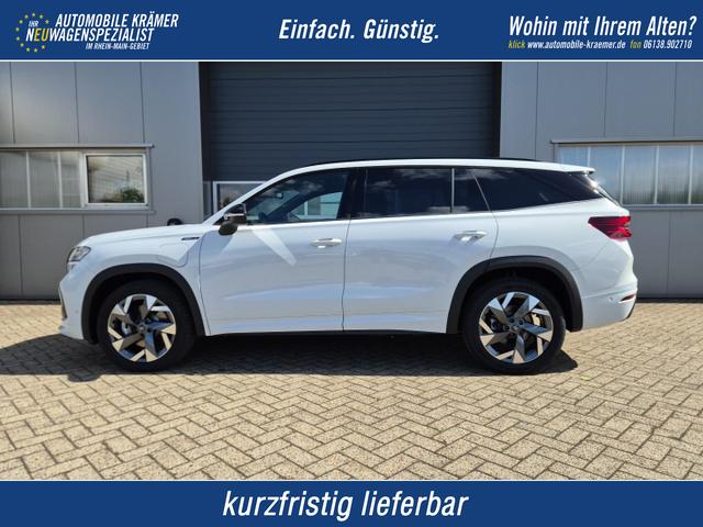 Skoda Kodiaq - Sportline 1.5 TSI 204PS PHEV DSG schwenkb. AHK elektr. PanoDach HUD Alcantara PDC v+h 360&deg;Kamera CANTON Sound Klimaautomatik Sitzheizung Lenkradheizung Navi Apple CarPlay Android Auto 2xKeyless 19"LM vollelektr. Reichweite 116KM
