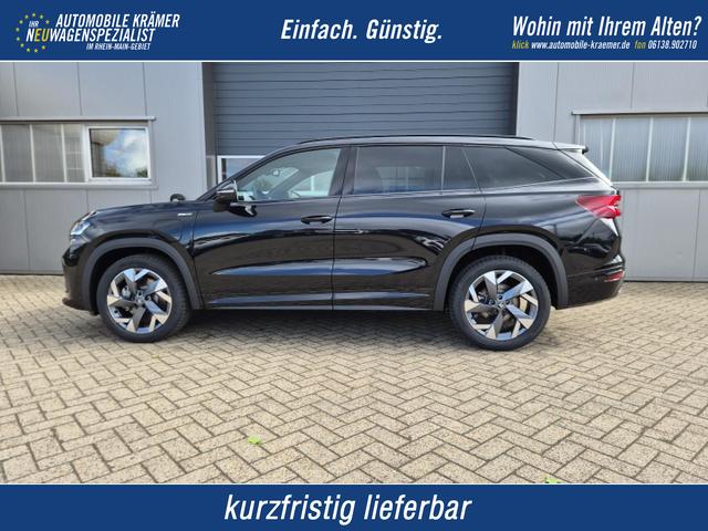 Skoda Kodiaq - Sportline 1.5 TSI 204PS PHEV DSG schwenkb. AHK elektr. PanoDach HUD Alcantara PDC v+h 360&deg;Kamera CANTON Sound Klimaautomatik Sitzheizung Lenkradheizung Navi Apple CarPlay Android Auto 2xKeyless 19"LM vollelektr. Reichweite 116KM