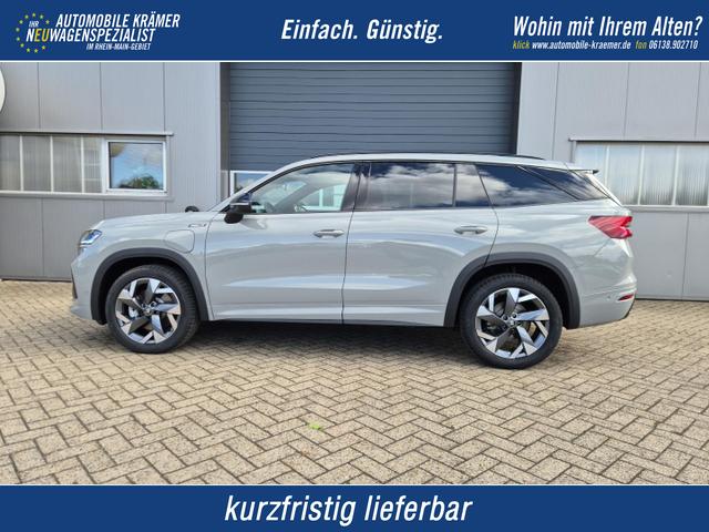 Skoda Kodiaq - Sportline 1.5 TSI 204PS PHEV DSG schwenkb. AHK elektr. PanoDach HUD Alcantara PDC v+h 360&deg;Kamera CANTON Sound Klimaautomatik Sitzheizung Lenkradheizung Navi Apple CarPlay Android Auto 2xKeyless 19"LM vollelektr. Reichweite 116KM