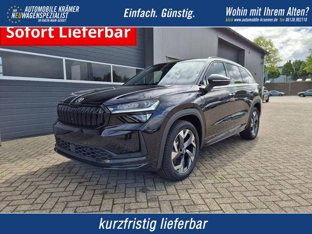 Skoda Kodiaq - Sportline 1.5 TSI 204PS PHEV DSG schwenkb. AHK elektr. PanoDach Alcantara PDC v+h 360&deg;Kamera CANTON Sound Sitzheizung Lenkradheizung Navi Apple CarPlay Android Auto 2xKeyless 19"LM vollelektr. Reichweite 116KM