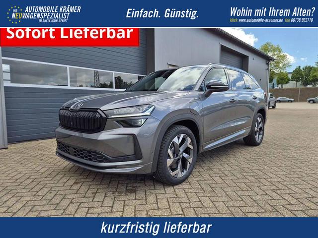 Skoda Kodiaq - Sportline 1.5 TSI 204PS PHEV DSG schwenkb. AHK elektr. PanoDach HUD Alcantara PDC v+h 360&deg;Kamera CANTON Sound Klimaautomatik Sitzheizung Lenkradheizung Navi Apple CarPlay Android Auto 2xKeyless 19"LM vollelektr. Reichweite 116KM