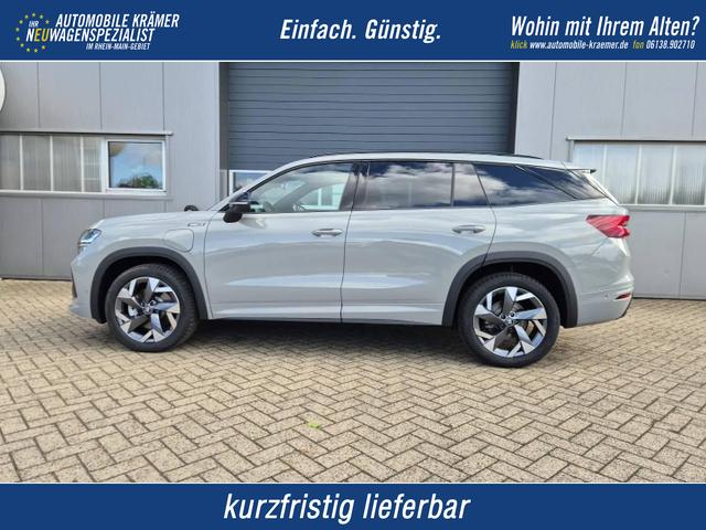 Skoda Kodiaq - Sportline 1.5 TSI 204PS PHEV DSG schwenkb. AHK elektr. PanoDach HUD Alcantara PDC v+h 360&deg;Kamera CANTON Sound Klimaautomatik Sitzheizung Lenkradheizung Navi Apple CarPlay Android Auto 2xKeyless 19"LM vollelektr. Reichweite 116KM