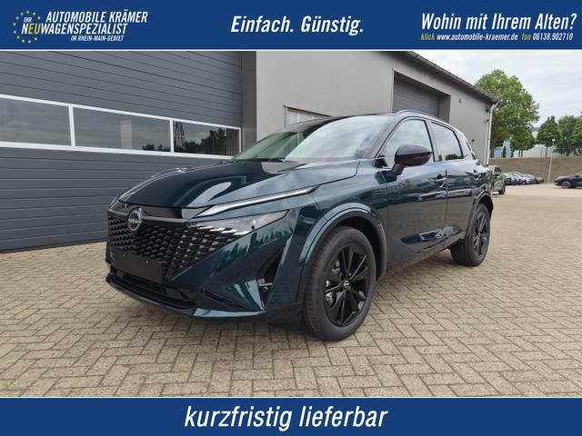 Nissan Qashqai - 1.3 DIG-T MHEV 158 PS X-Tronic N-Design PanoDach Teil-Leder Klimaautomatik Sitzheizung Lenkradheizung Navi ACC PDC v+h 360&deg;Kamera DAB Bluetooth Touchscreen Apple CarPlay Android Auto 19"Zoll
