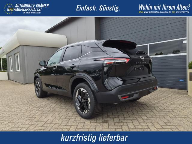 Nissan Qashqai - 1.3 DIG-T MHEV 158 PS X-Tronic N-Connecta Teil-Leder PanoGlasdach Klimaautomatik Sitzheizung Lenkradheizung Navi ACC PDC v+h 360&deg;Kamera DAB Bluetooth Touchscreen Apple CarPlay Android Auto 18"LM
