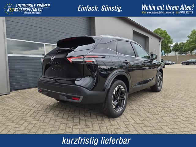 Nissan Qashqai - 1.3 DIG-T MHEV 158 PS X-Tronic N-Connecta Teil-Leder PanoGlasdach Klimaautomatik Sitzheizung Lenkradheizung Navi ACC PDC v+h 360&deg;Kamera DAB Bluetooth Touchscreen Apple CarPlay Android Auto 18"LM