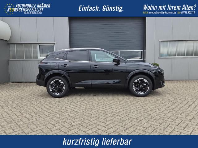 Nissan Qashqai - 1.3 DIG-T MHEV 158 PS X-Tronic N-Connecta Teil-Leder PanoGlasdach Klimaautomatik Sitzheizung Lenkradheizung Navi ACC PDC v+h 360&deg;Kamera DAB Bluetooth Touchscreen Apple CarPlay Android Auto 18"LM