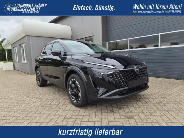 Nissan Qashqai - 1.3 DIG-T MHEV 158 PS X-Tronic N-Connecta Teil-Leder PanoGlasdach Klimaautomatik Sitzheizung Lenkradheizung Navi ACC PDC v+h 360&deg;Kamera DAB Bluetooth Touchscreen Apple CarPlay Android Auto 18"LM