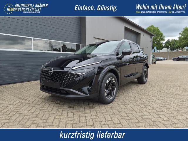 Nissan Qashqai - 1.3 DIG-T MHEV 158 PS X-Tronic N-Connecta Teil-Leder PanoGlasdach Klimaautomatik Sitzheizung Lenkradheizung Navi ACC PDC v+h 360&deg;Kamera DAB Bluetooth Touchscreen Apple CarPlay Android Auto 18"LM