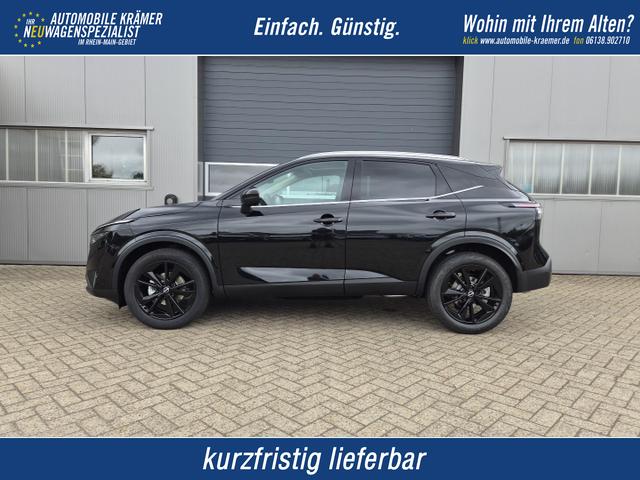 Nissan Qashqai - 1.3 DIG-T MHEV 158 PS X-Tronic Tekna Voll-Leder Klimaautomatik PanoGlasdach Sitzheizung Lenkradheizung Navi Head-Up Display elektr. Heckklappe ACC PDC v+h 360&deg;Kamera DAB Bluetooth Touchscreen Apple CarPlay Android Auto 19"LM