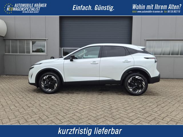 Nissan Qashqai - 1.3 DIG-T MHEV 158 PS X-Tronic N-Connecta Teil-Leder PanoGlasdach Klimaautomatik Sitzheizung Lenkradheizung Navi ACC PDC v+h 360&deg;Kamera DAB Bluetooth Touchscreen Apple CarPlay Android Auto 18"LM