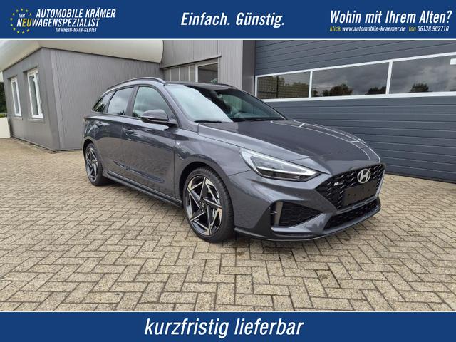 Hyundai i30 Kombi - 1.6 T-GDI 150PS Automatik N-Line Sitzheizung Lenkradheizung Klimaautomatik Navi 10,3"-Touchscreen Bluelink Apple CarPlay + Android Auto PDC v+h R&uuml;ckf.Kamera 18-LM