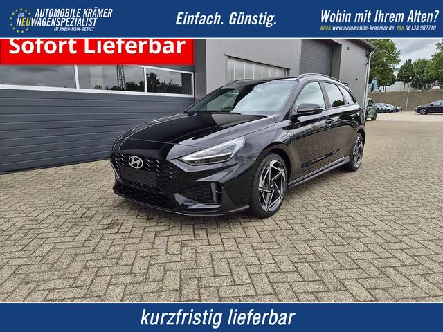 Hyundai i30 Kombi - 1.6 T-GDI 150PS Automatik N-Line Sitzheizung Lenkradheizung Klimaautomatik Navi 10,3"-Touchscreen Bluelink Apple CarPlay + Android Auto PDC v+h R&uuml;ckf.Kamera 18-LM