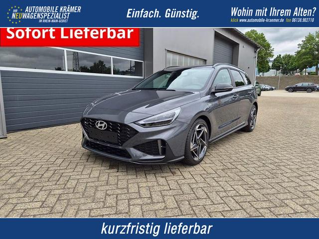 Hyundai i30 Kombi - 1.6 T-GDI 150PS Automatik N-Line Sitzheizung Lenkradheizung Klimaautomatik Navi 10,3"-Touchscreen Bluelink Apple CarPlay + Android Auto PDC v+h R&uuml;ckf.Kamera 18-LM