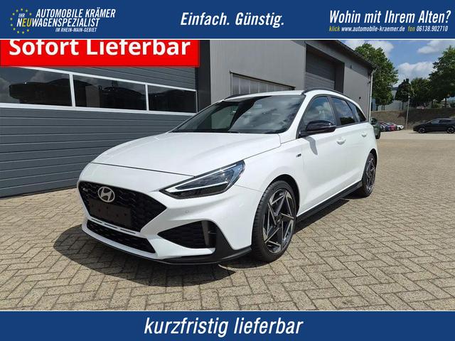 Hyundai i30 Kombi - 1.6 T-GDI 150PS Automatik N-Line Sitzheizung Lenkradheizung Klimaautomatik Navi 10,3"-Touchscreen Bluelink Apple CarPlay + Android Auto PDC v+h R&uuml;ckf.Kamera 18-LM