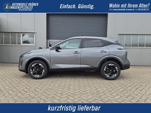 Nissan Qashqai - 1.3 DIG-T MHEV 158 PS X-Tronic N-Connecta Teil-Leder PanoGlasdach Klimaautomatik Sitzheizung Lenkradheizung Navi ACC PDC v+h 360&deg;Kamera DAB Bluetooth Touchscreen Apple CarPlay Android Auto 18"LM