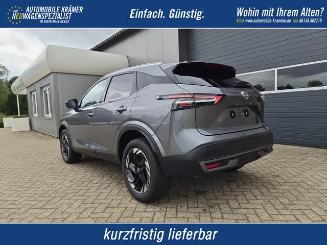 Nissan Qashqai - 1.3 DIG-T MHEV 158 PS X-Tronic N-Connecta Teil-Leder PanoGlasdach Klimaautomatik Sitzheizung Lenkradheizung Navi ACC PDC v+h 360&deg;Kamera DAB Bluetooth Touchscreen Apple CarPlay Android Auto 18"LM