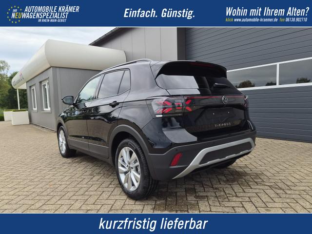 Volkswagen T-Cross - 1.0 TSI 116PS DSG Life AHK (abnehmbar) IQ.LIGHT-LED-Matrix Sitzheizung R&uuml;ckf.Kamera Klimaautomatik Abstandstempomat Apple CarPlay Android Auto