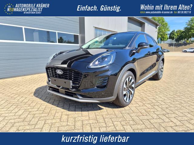 Ford Puma - Titanium 1.0 EcoBoost Hybrid 125PS Automatik Klimaautomatik Sitzheizung Lenkradheizung Frontscheibe beheizb. LED-Scheinwerfer SYNC4 Bluetooth Apple CarPlay Android Auto PDC v+h