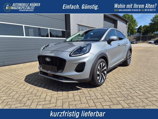 Ford Puma - Titanium 1.0 EcoBoost Hybrid 125PS Automatik Klimaautomatik Sitzheizung Lenkradheizung Frontscheibe beheizb. LED-Scheinwerfer SYNC4 Bluetooth Apple CarPlay Android Auto PDC v+h