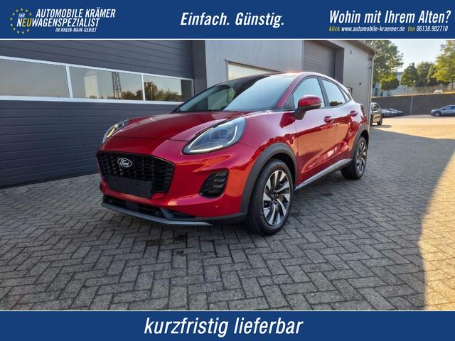 Ford Puma - Titanium 1.0 EcoBoost Hybrid 125PS Automatik Klimaautomatik Sitzheizung Lenkradheizung Frontscheibe beheizb. LED-Scheinwerfer SYNC4 Bluetooth Apple CarPlay Android Auto PDC v+h