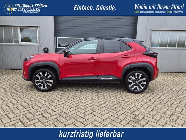 Toyota Yaris - Cross 1.5-l 130PS HEV Automatik Style Matrix-LED elektr. Heckklappe Sitzheizung Lenkradheizung Klimaautomatik Navi Bluetooth wireless Apple CarPlay + Android Auto ACC PDC v+h R&uuml;ckf.Kamera 18"LM