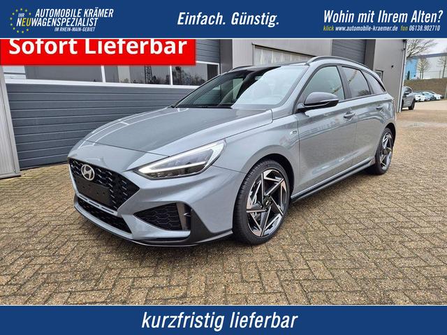 Hyundai i30 Kombi - 1.6 T-GDI 150PS Automatik N-Line Sitzheizung Lenkradheizung Klimaautomatik Navi 10,3"-Touchscreen Bluelink Apple CarPlay + Android Auto PDC v+h R&uuml;ckf.Kamera 18-LM