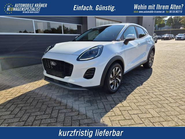 Ford Puma - Titanium 1.0 EcoBoost Hybrid 125PS Automatik R&uuml;ckf.Kamera Klimaautomatik Sitzheizung Lenkradheizung Frontscheibe beheizb. LED-Scheinwerfer SYNC4 Bluetooth Apple CarPlay Android Auto PDC v+h