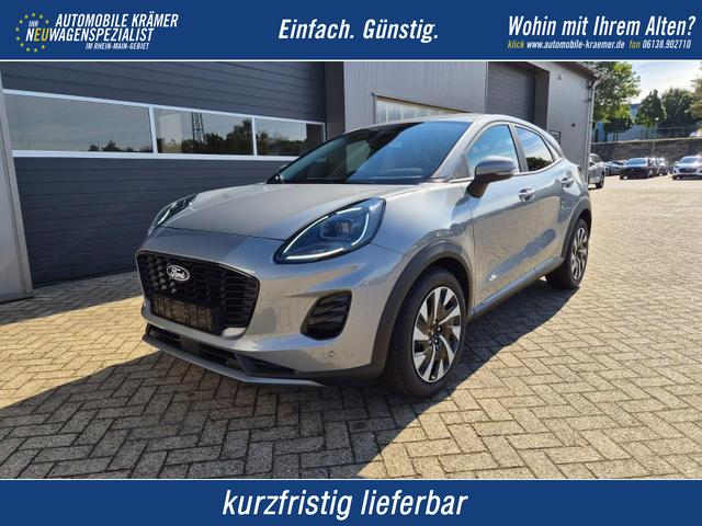 Ford Puma - Titanium 1.0 EcoBoost Hybrid 125PS Automatik R&uuml;ckf.Kamera Klimaautomatik Sitzheizung Lenkradheizung Frontscheibe beheizb. LED-Scheinwerfer SYNC4 Bluetooth Apple CarPlay Android Auto PDC v+h