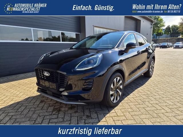 Ford Puma - Titanium 1.0 EcoBoost Hybrid 125PS Automatik R&uuml;ckf.Kamera Klimaautomatik Sitzheizung Lenkradheizung Frontscheibe beheizb. LED-Scheinwerfer SYNC4 Bluetooth Apple CarPlay Android Auto PDC v+h
