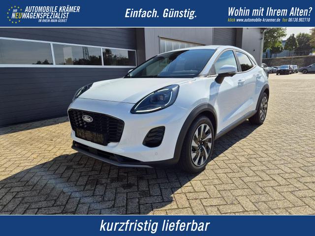 Ford Puma - Titanium 1.0 EcoBoost Hybrid 125PS Automatik abnehm. AHK ACC 4xKamera Klimaautomatik Sitzheizung Lenkradheizung Frontscheibe beheizb. LED-Scheinwerfer SYNC4 Bluetooth Apple CarPlay Android Auto PDC v+h