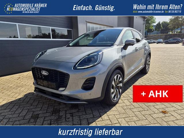 Ford Puma - Titanium 1.0 EcoBoost Hybrid 125PS Automatik abnehm. AHK ACC 4xKamera Klimaautomatik Sitzheizung Lenkradheizung Frontscheibe beheizb. LED-Scheinwerfer SYNC4 Bluetooth Apple CarPlay Android Auto PDC v+h