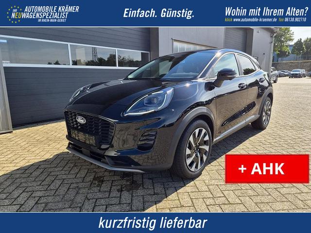 Ford Puma - Titanium 1.0 EcoBoost Hybrid 125PS Automatik abnehm. AHK ACC 4xKamera Klimaautomatik Sitzheizung Lenkradheizung Frontscheibe beheizb. LED-Scheinwerfer SYNC4 Bluetooth Apple CarPlay Android Auto PDC v+h
