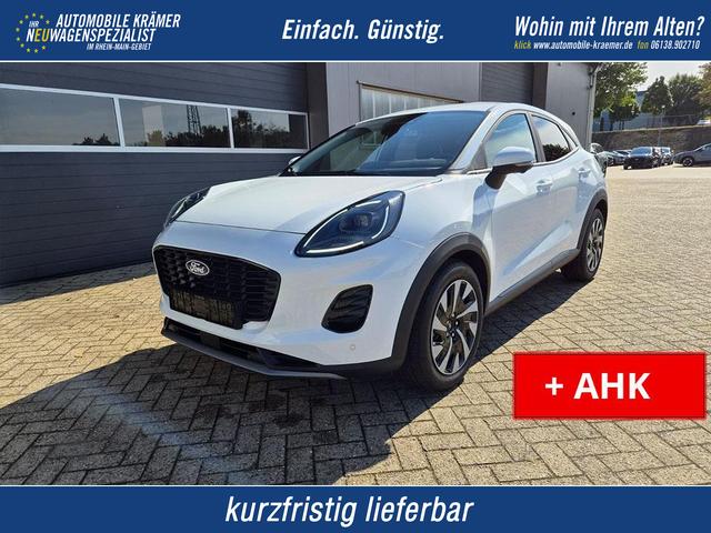 Ford Puma - Titanium 1.0 EcoBoost Hybrid 125PS Automatik abnehm. AHK ACC 4xKamera Klimaautomatik Sitzheizung Lenkradheizung Frontscheibe beheizb. LED-Scheinwerfer SYNC4 Bluetooth Apple CarPlay Android Auto PDC v+h