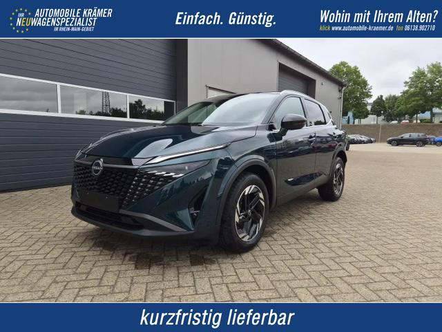 Nissan Qashqai - 1.3 DIG-T MHEV 158 PS X-Tronic N-Connecta Teil-Leder PanoGlasdach Klimaautomatik Sitzheizung Lenkradheizung Navi ACC PDC v+h 360&deg;Kamera DAB Bluetooth Touchscreen Apple CarPlay Android Auto 18"LM