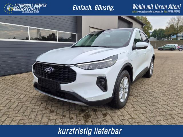 Ford Kuga - Titanium 243PS PHEV Automatik schwenkb. AHK elektr. PanoDach Sitzheizung v+h Lenkradheizung Frontscheibe beheizb. Klimaautomatik Navi SYNC4 Apple CarPlay Android Auto Touchscreen PDC 4xKamera 2xKeyless 17"LM vollelektr. Reichweite 66KM