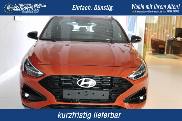 Hyundai i30 - GO+ 1.0 TGDi DCT 73 kW (100 PS) Navigationssystem, Radio, DAB, Android Auto, Apple CarPlay, 2-Zonen-Klimaautomatik, Lenkradheizung, Sitzheizung, Induktionsladen des Smartphones, 17" Leichtmetallfelgen, uvm.