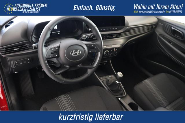 Hyundai i20 - GO 1.2 MPI 58 kW (79 PS) Navigationssystem, Bluetooth, DAB, Klimaanlage, R&uuml;ckfahrkamera, Apple CarPlay, Android Auto, PDC hinten, Sitzheizung, Lenkradheizung, Spurassistent, Tempomat uvm.