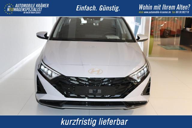 Hyundai i20 - GO+ 1.0 T-GDI 74 kW (101 PS) Navigationssystem, Klimaautomatik, R&uuml;ckfahrkamera, DAB, Apple CarPlay, Android Auto, Sitzheizung, Lenkradheizung, Spurassistent, Tempolimit-Assistent, 16"-Leichtmetallfelgen, Virtual Cockpit, uvm.