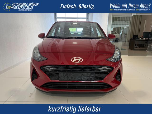 Hyundai i10 - GO 1.0 MT 46 kW (63 PS) Klimaanlage, Sitzheizung, Lenkradheizung, Navigationssystem, Radio, DAB, Bluetooth, Android Auto, Apple CarPlay, Rückfahrkamera, Einparkhilfe hinten, Fernlichtassistent, Lichtsensor, uvm.