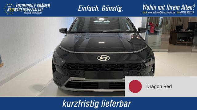 Hyundai BAYON - GO+ 1.0 T-GDI DCT 74 kW (101 PS) Toter-Winkel-Assistent, Induktive Ladestation, Comfort-Paket, Lenkradheizung, Sitzheizung, DAB, Android Auto, Apple CarPlay, Navigationssystem, LED-Scheinwerfer, Einparkhilfe, R&uuml;ckfahrkamera, uvm.