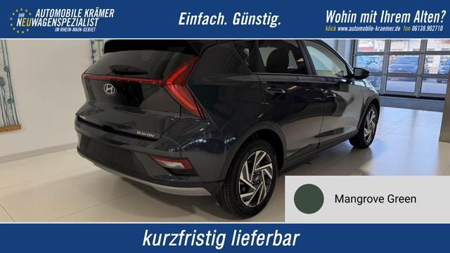 Hyundai BAYON - GO+ 1.0 T-GDI DCT 74 kW (101 PS) Toter-Winkel-Assistent, Induktive Ladestation, Comfort-Paket, Lenkradheizung, Sitzheizung, DAB, Android Auto, Apple CarPlay, Navigationssystem, LED-Scheinwerfer, Einparkhilfe, R&uuml;ckfahrkamera, uvm.